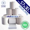 Rotoli Termici 57mm X 30m - 5 Pezzi Per POS, BPA Free E Made In Italy - Foto 5