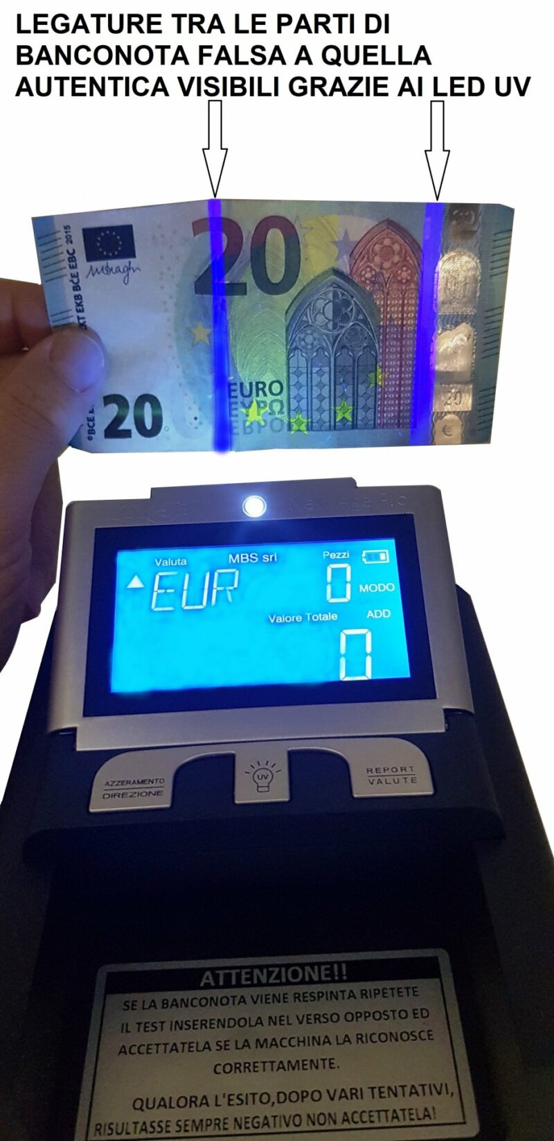 Verificatore di Banconote false automatico MBE New Age Pro - immagine 3